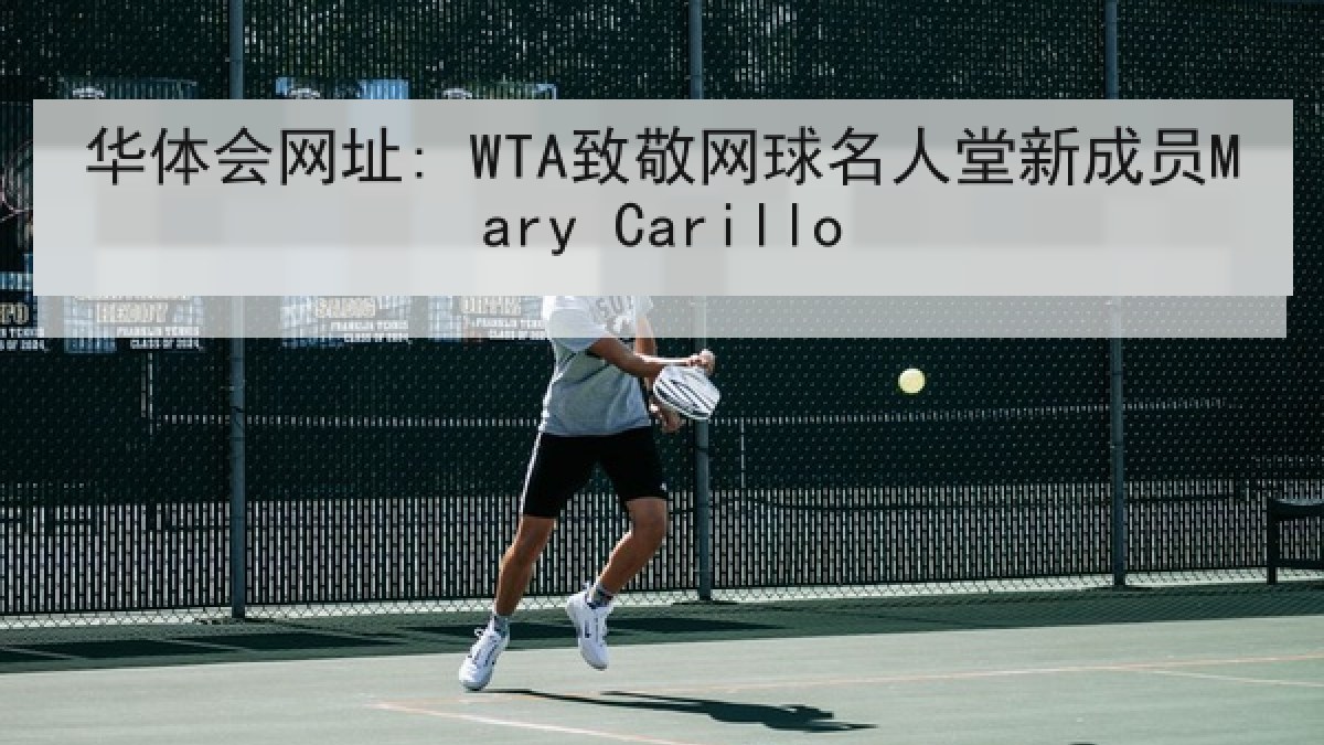 华体会网址: WTA致敬网球名人堂新成员Mary Carillo